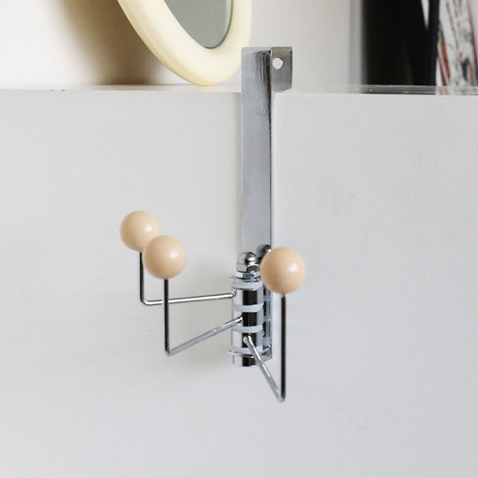 3-Arm Rotatable Over-the-Door Hook – Adjustable Hanger