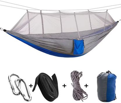 Camping Hammock for Two with Insect Protection Netting