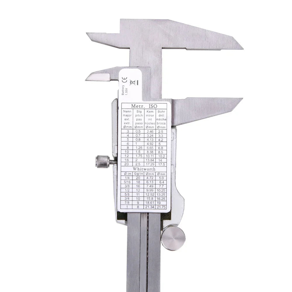 Digital Caliper | Stainless Steel LCD | Precision Tool for Workshop and Modeling
