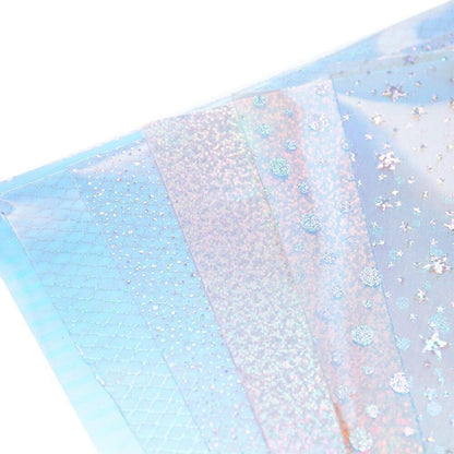 Iridescent PVC Faux Leather Jelly Material for Creative DIY Projects