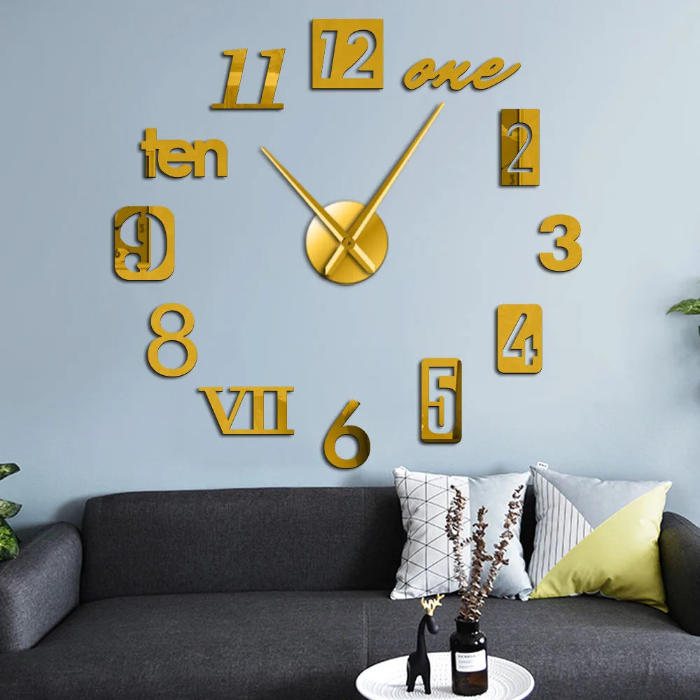 Silent Analog Wall Clock - Modern Decor for Any Space