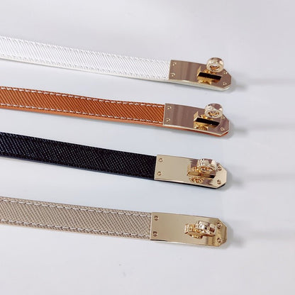 Women's Leather Belt with Adjustable Fit