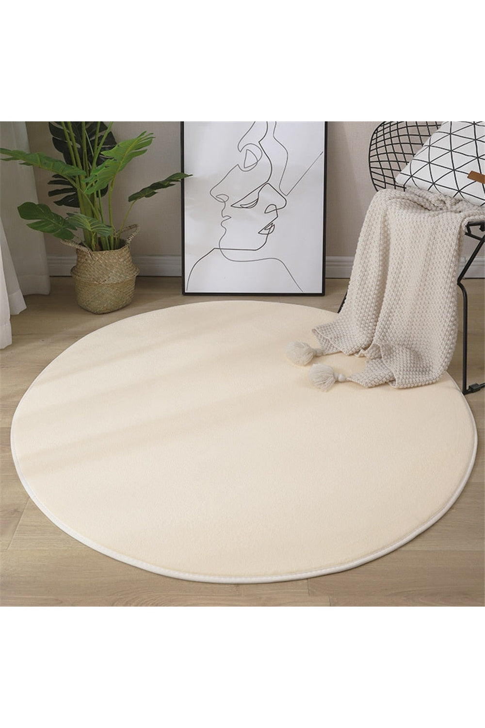 Coral Patterned Beef Rug
