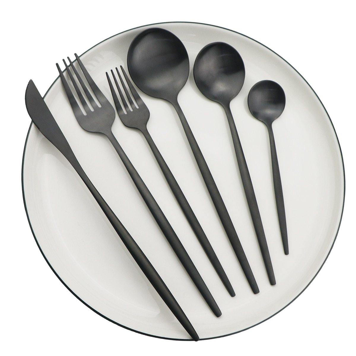 Stainless Steel Flatware Set with 36 Pieces