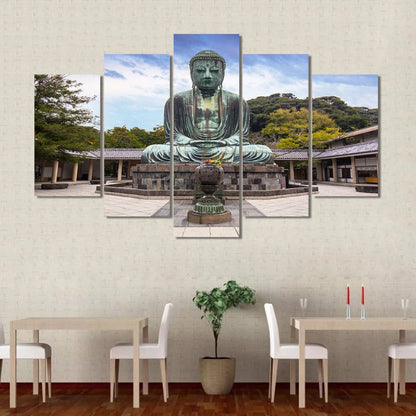 5-Piece Serene Buddha Canvas Art Set for Home Decor