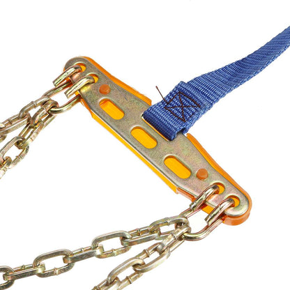 Anti-Skid Tire Chains for Cars - Universal Alloy Steel Design