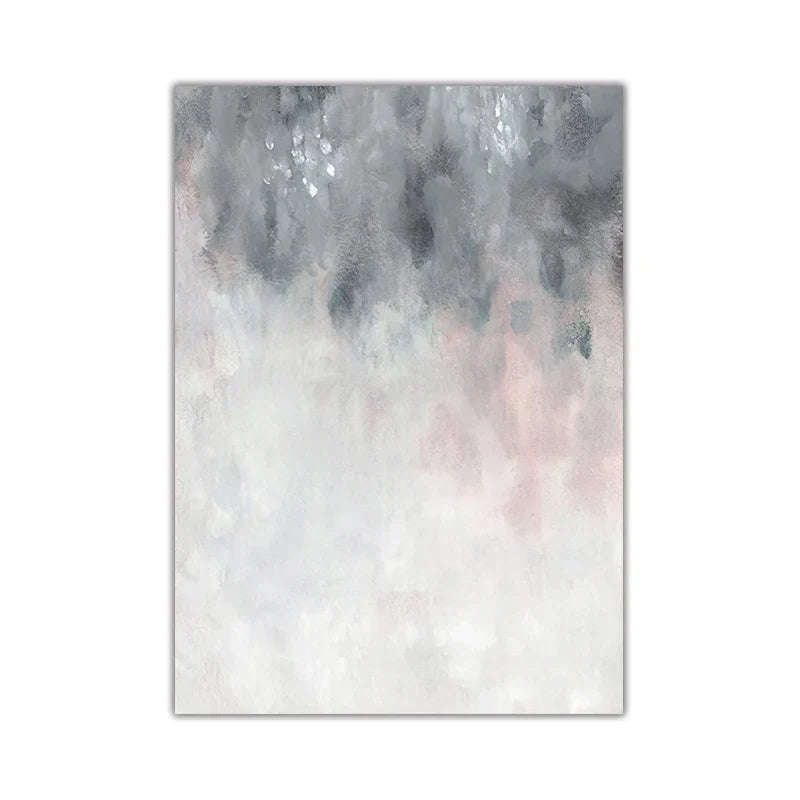 Elegant Pink and Gray Minimalist Canvas Art for Modern Spaces