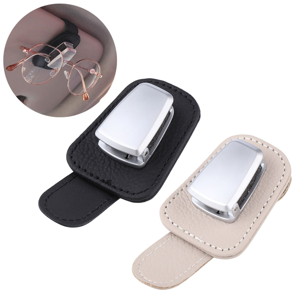 Car Sunglasses Holder with Clip Organizer
