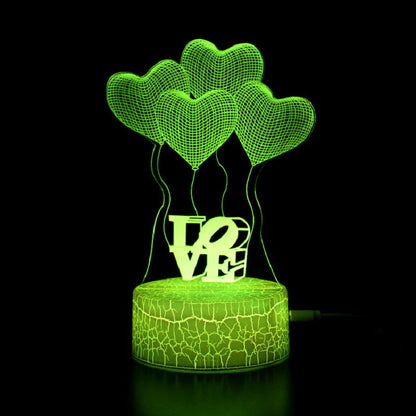 Night Lamp with 3D Room Decor Design