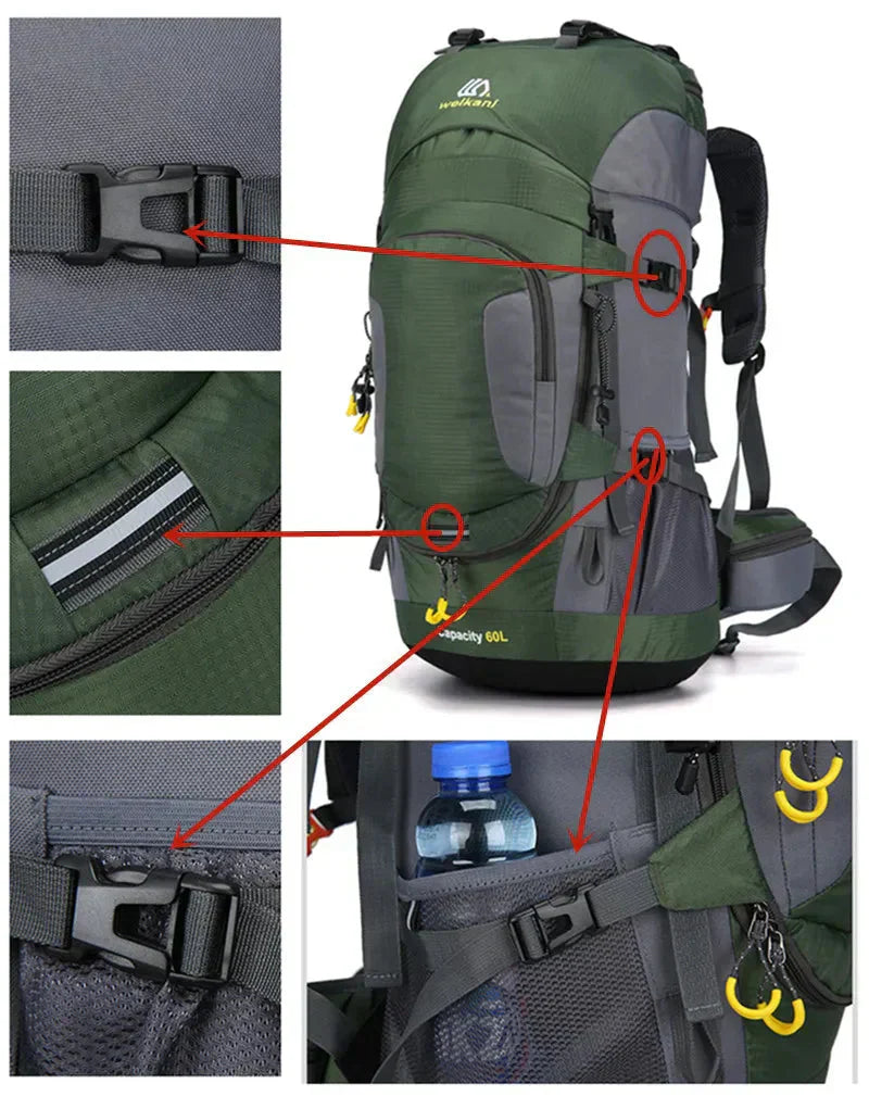60L Waterproof Backpack