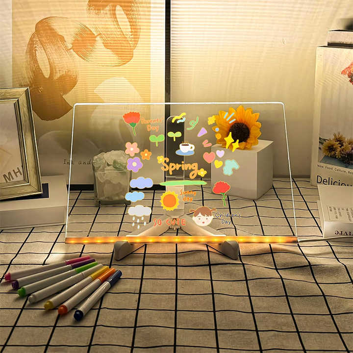 LED Drawing Board for Kids – Reusable Writing Pad with Light Pen