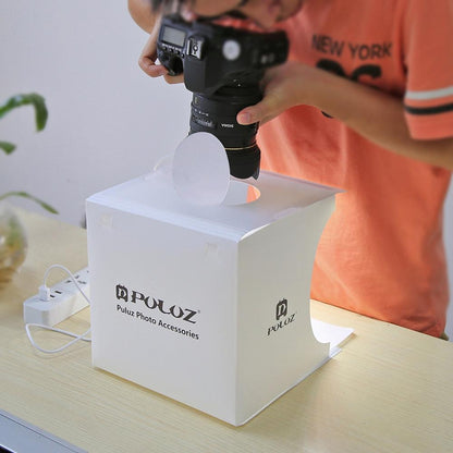 Compact Photo Studio Set with LED Lights and 6 Backdrops