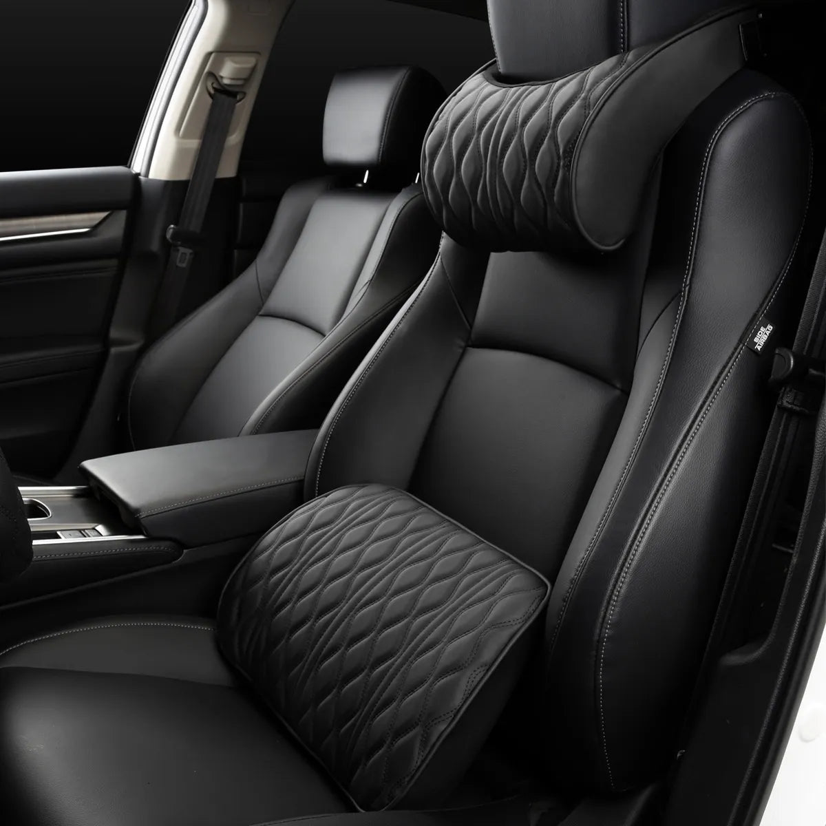 Soft Synthetic Leather Neck Support Pillow for Car