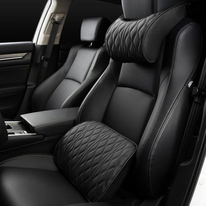 Soft Synthetic Leather Neck Support Pillow for Car