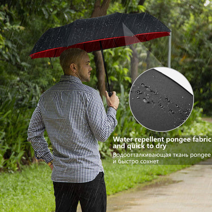 Windproof Automatic Umbrella with Reversed Closing – StormShield Design