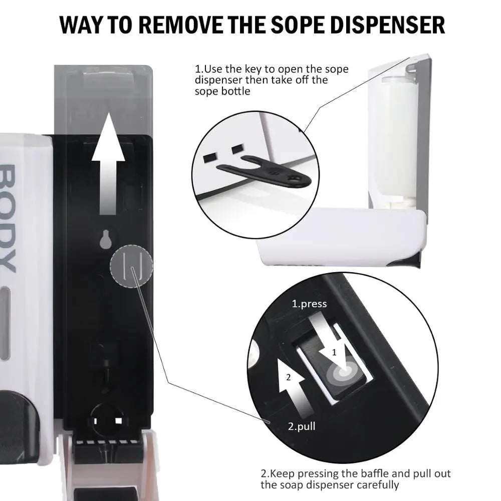 Wall-Mounted Shower Liquid Dispenser