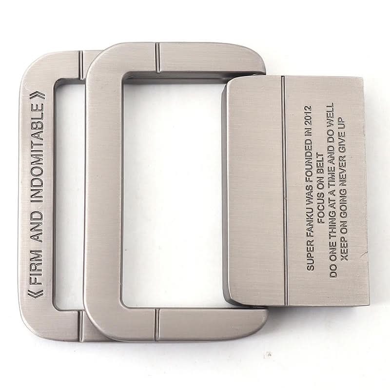 Unisex Adjustable Canvas Belt with Double Metal Ring Buckle