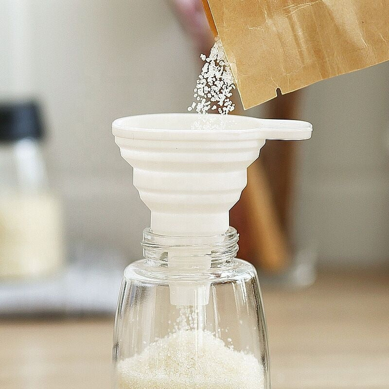 Foldable Kitchen Funnel for Easy Pouring and Storage