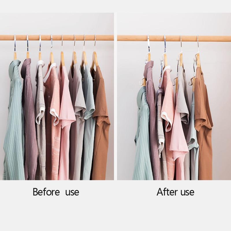 Space-Saving Hanger Clips for Ultimate Closet Organization