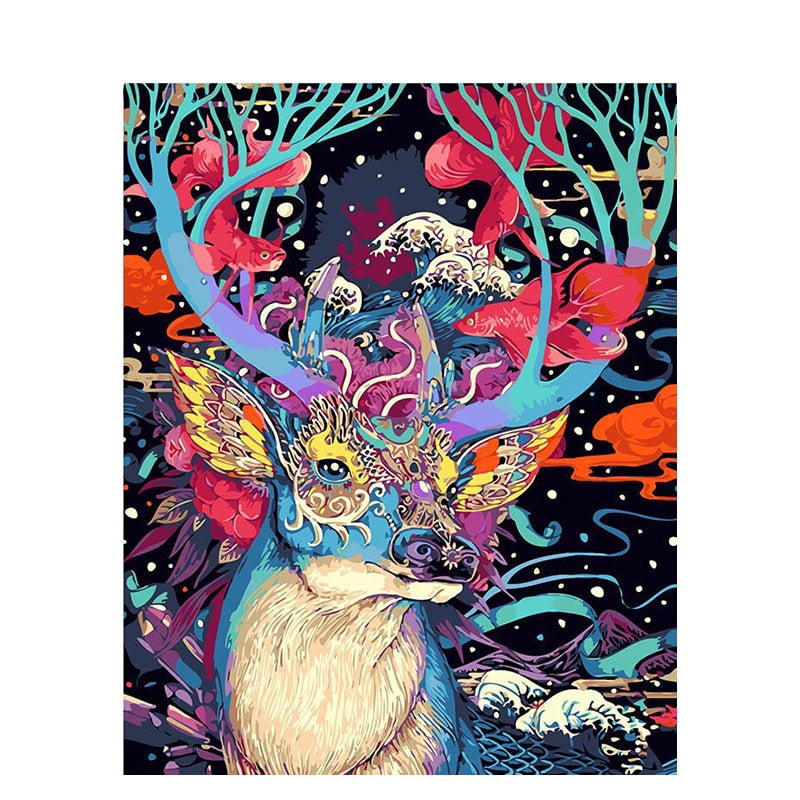 Paint by Numbers Animal Portrait Kit