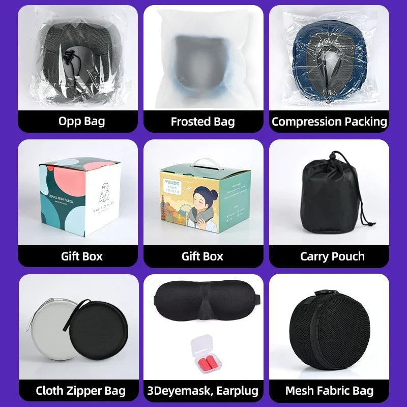 Ergonomic Travel Neck Pillow – Adjustable Comfort for Journeys