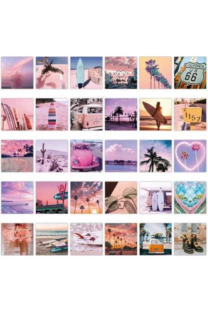 Tropical Scrapbook Stickers for Beach Theme Crafts