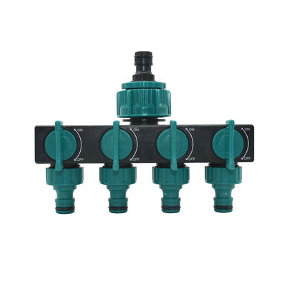 Garden Hose Water Splitter with 4-Way Outlet