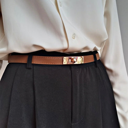 Women's Leather Belt with Adjustable Fit