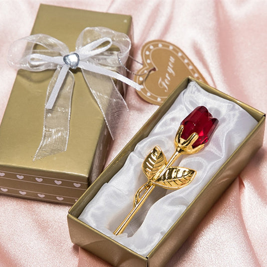 Elegant Crystal Rose in Gift Box – Perfect Valentine's Gift for Her