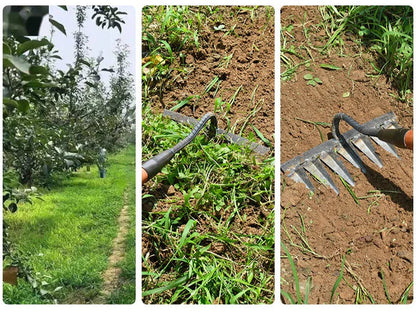 Heavy-Duty Iron Weeder Tool for Garden Maintenance