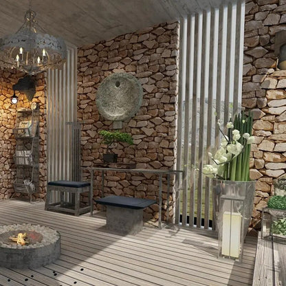 Vintage 3D Stone Texture Wallpaper for Timeless Elegance