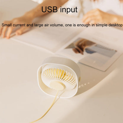 Mini USB Desktop Fan with 3 Speed Settings - 360 Degree Rotation (Pink)