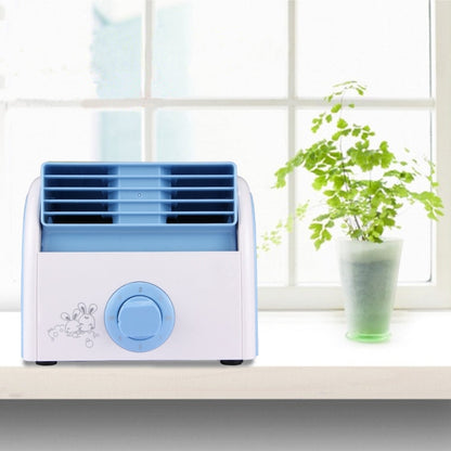 Mini Desktop Fan with No Blade – 30W Silent Turbine for Home & Office, 3 Speed Settings, AC 220V (Blue)
