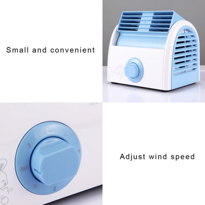 Mini Desktop Fan with No Blade – 30W Silent Turbine for Home & Office, 3 Speed Settings, AC 220V (Blue)