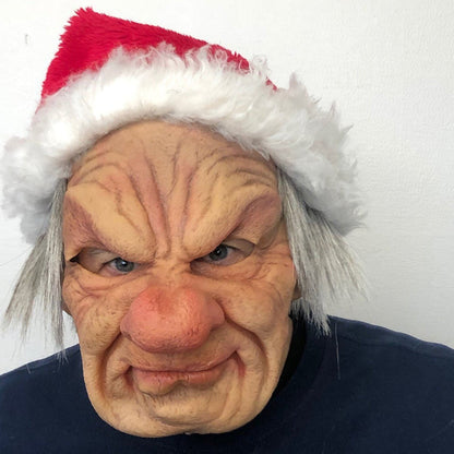 Old Man Latex Mask for Halloween and Cosplay - Realistic with Movable Mouth