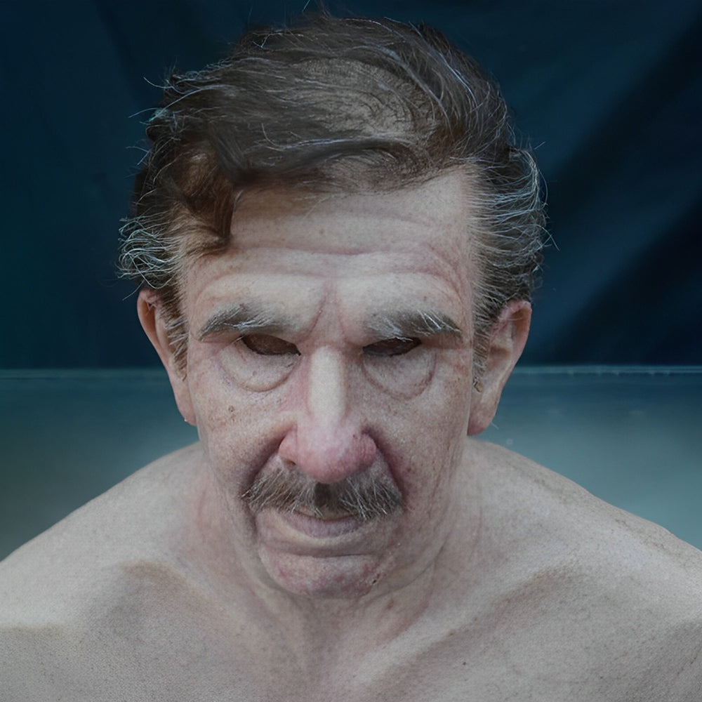 Old Man Latex Mask for Halloween and Cosplay - Realistic with Movable Mouth
