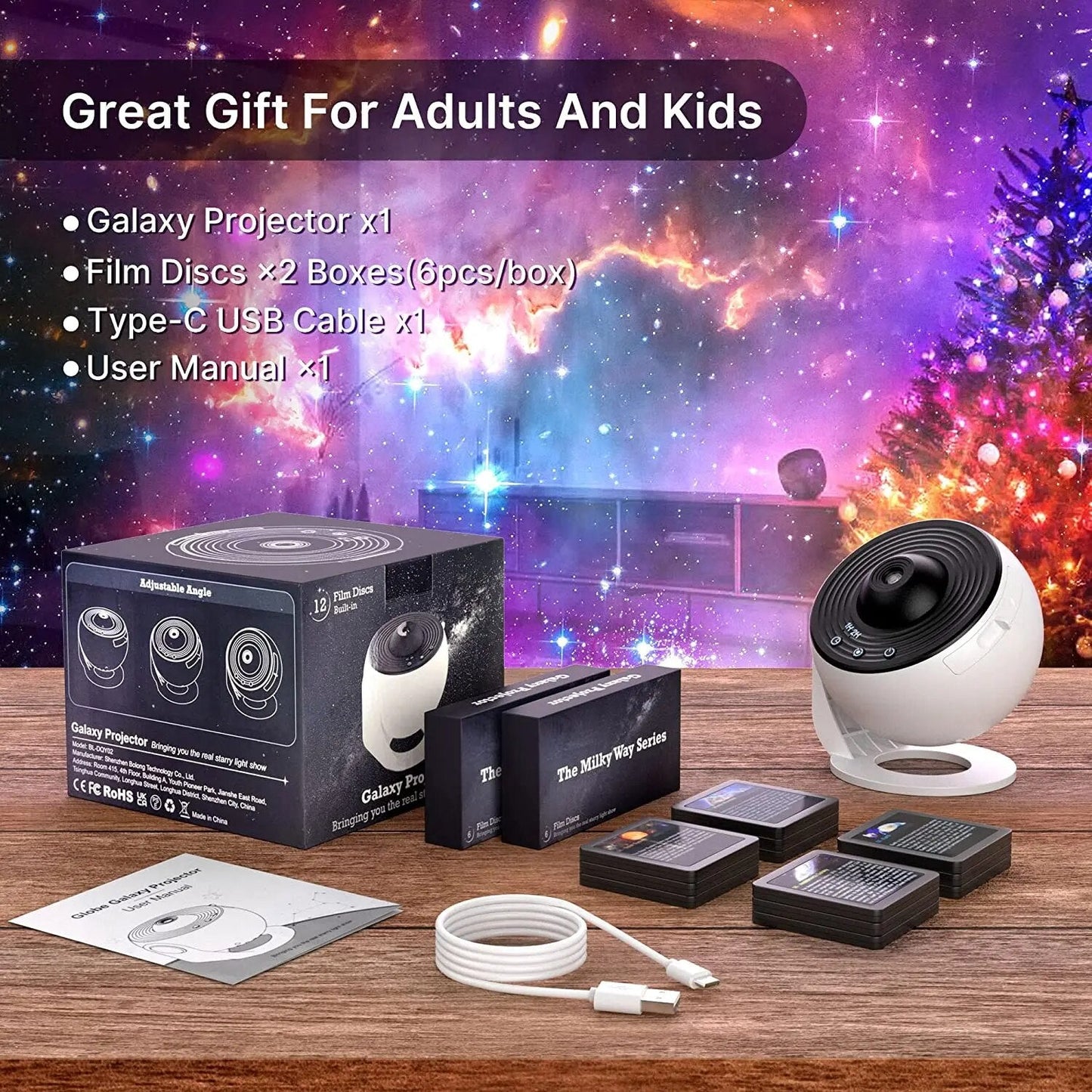 Star Projector for Dreamy Night Sky Ambiance