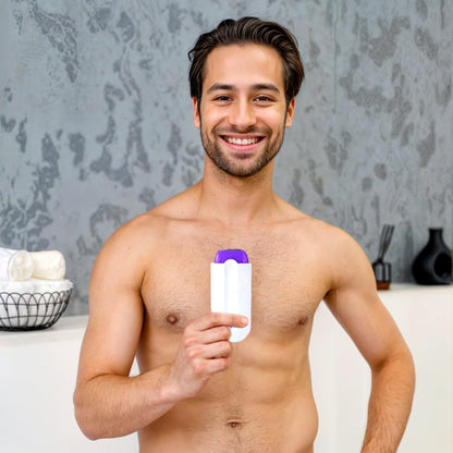 Cordless Electric Body Shaver for Men – USB Rechargeable with 2 Attachments for Chest, Arms, Legs, and Sensitive Areas