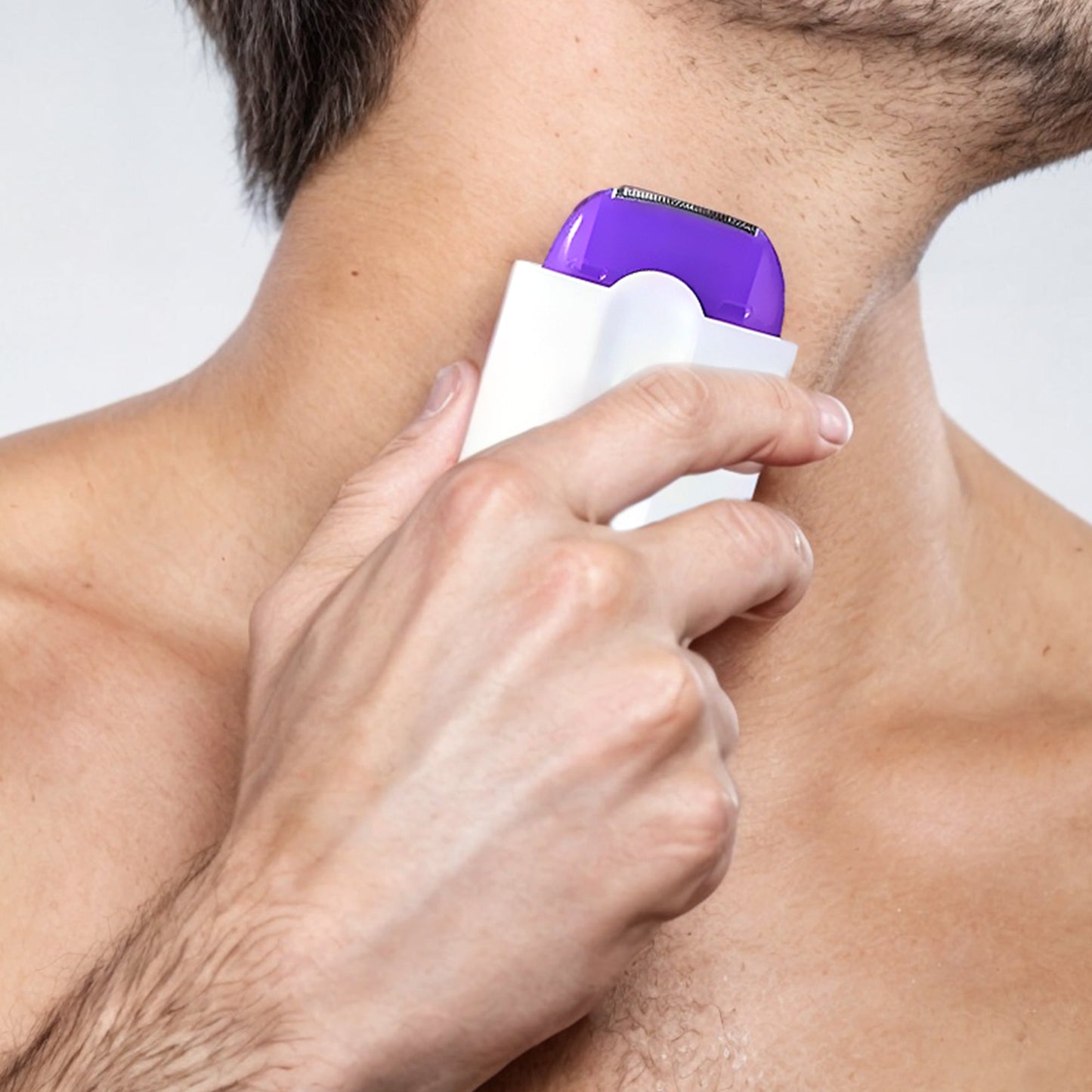 Cordless Electric Body Shaver for Men – USB Rechargeable with 2 Attachments for Chest, Arms, Legs, and Sensitive Areas