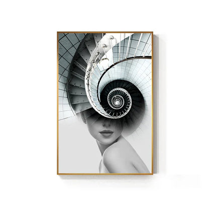Chic Architectural Canvas Prints for Modern Spaces