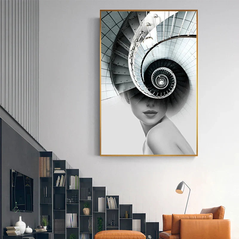 Chic Architectural Canvas Prints for Modern Spaces