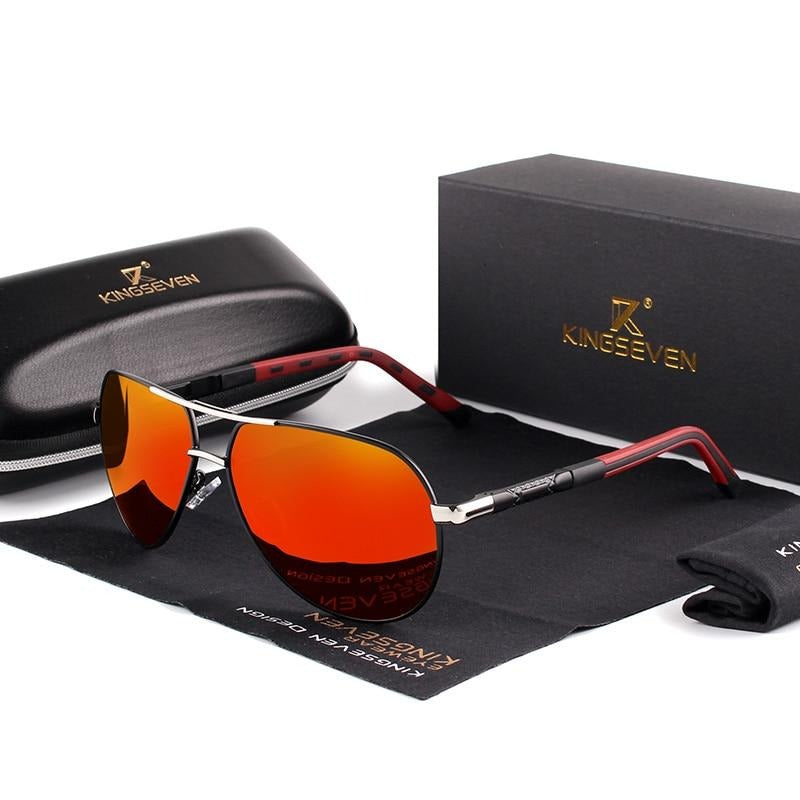 Men's Polarized Sunglasses in Vintage Aluminum Frame