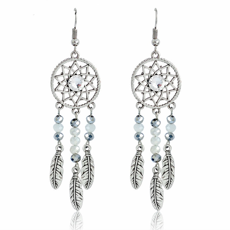 Enchanting Silver Gemstone Drop Earrings