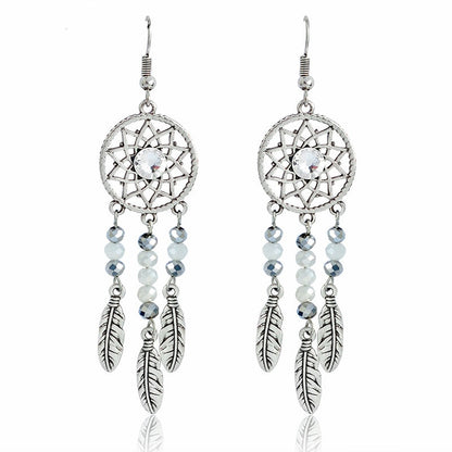 Enchanting Silver Gemstone Drop Earrings