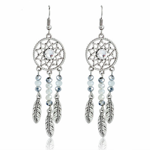 Enchanting Silver Gemstone Drop Earrings