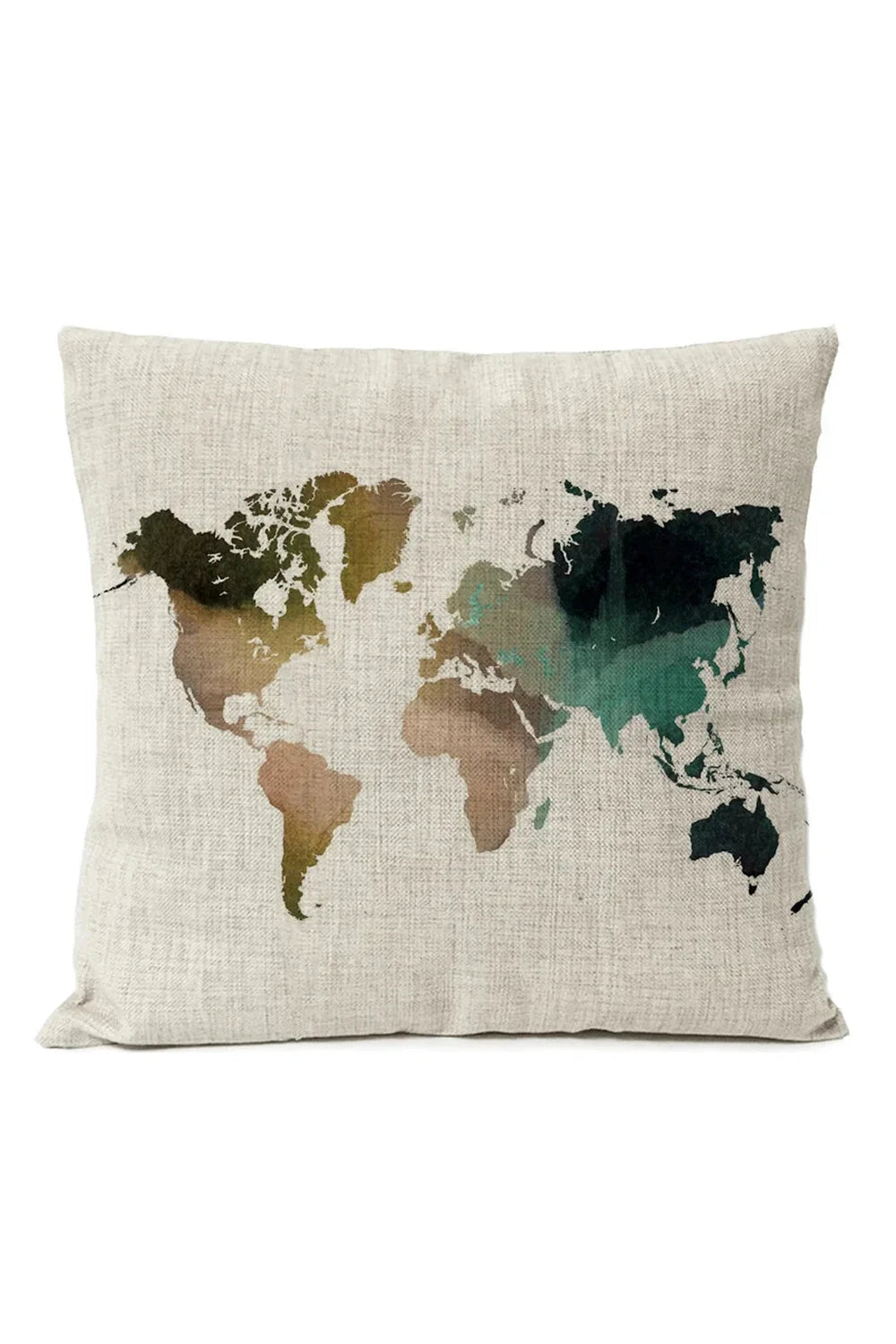Linen Cushion Cover with Bear Design