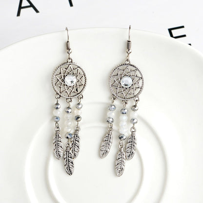 Enchanting Silver Gemstone Drop Earrings