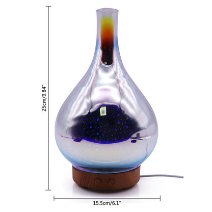 3D Glass Essential Oil Diffuser with LED Lights - AromaBurst Model