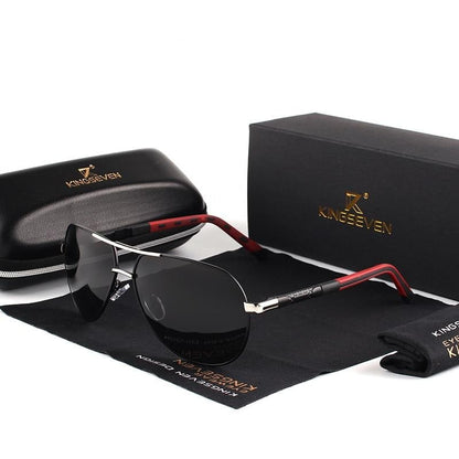 Men's Polarized Sunglasses in Vintage Aluminum Frame
