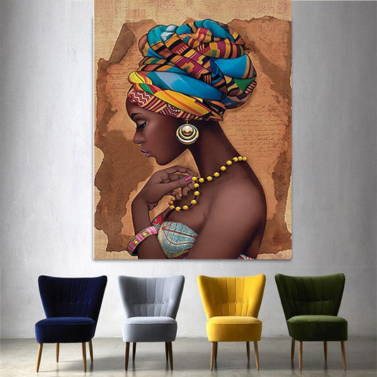 Elegant African Portrait - Canvas Art for Stunning Interiors